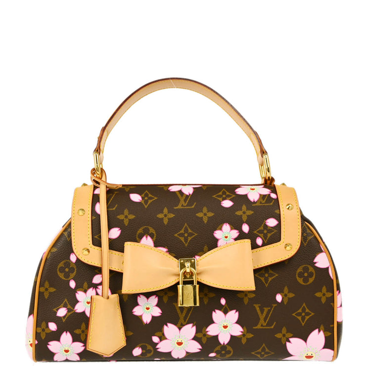 Louis Vuitton 2003 Monogram Cherry Blossom Sac Retro PM Handbag M92012