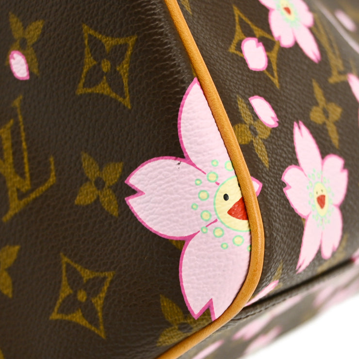 Louis Vuitton 2003 Monogram Cherry Blossom Sac Retro PM Handbag M92012