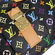 Louis Vuitton Black Monogram Multicolor Speedy 30 Handbag M92642