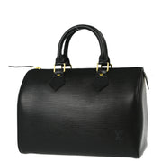 Louis Vuitton Black Epi Speedy 25 Handbag M43012