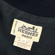 Hermes Double Breasted Jacket Black #40