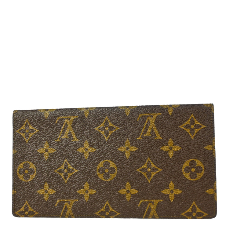 Louis Vuitton Monogram Porto Chequier Double Bifold Wallet M62223