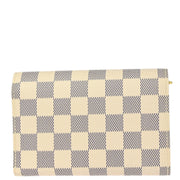 Louis Vuitton 2009 Damier Azur Portefeuille Alexandra Wallet N63068