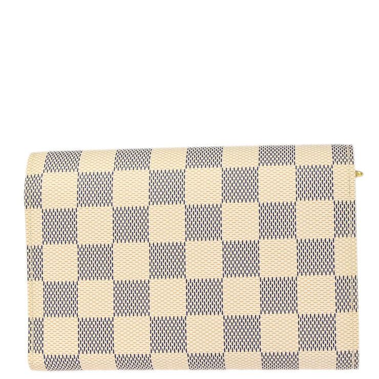 Louis Vuitton 2009 Damier Azur Portefeuille Alexandra Wallet N63068