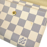 Louis Vuitton 2009 Damier Azur Portefeuille Alexandra Wallet N63068