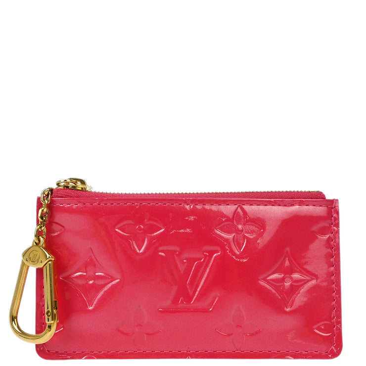 Louis Vuitton 2006 Pink Vernis Pochette Cles Coin Purse M9144F