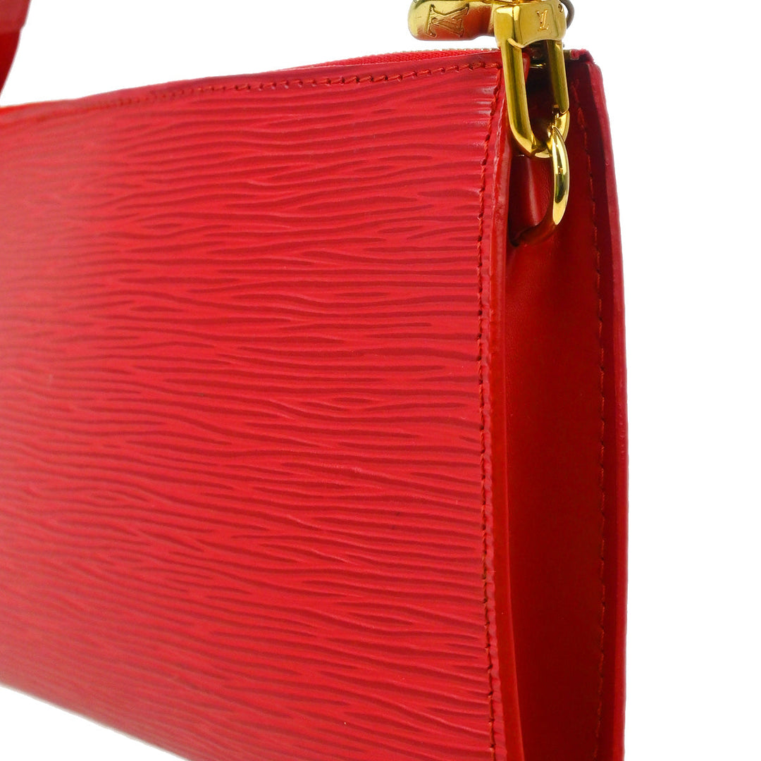 Louis Vuitton 2003 Red Epi Pochette Accessoires Pouch