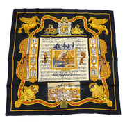 Hermes Scarf Carre 90 Salzburg Black Small Good