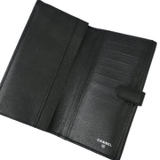 Chanel Black Camellia Bifold Wallet