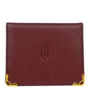 Cartier Bordeaux Must de Cartier Card Case Small Good