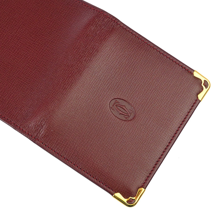 Cartier Bordeaux Must de Cartier Card Case Small Good