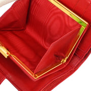 Chanel 1994-1996 Red Caviar Bifold Wallet Purse