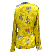 Salvatore Ferragamo Blouse Shirt Yellow #42