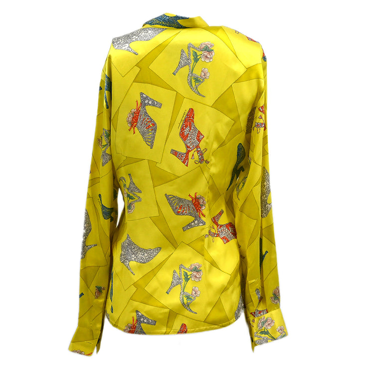 Salvatore Ferragamo Blouse Shirt Yellow #42