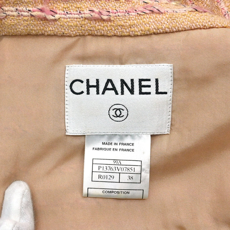 Chanel 1999 Single Breasted Jacket Pink #38