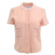 Chanel 2008 Short Sleeve Jacket Pink #38