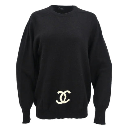 Chanel CC Logo Sweater Black