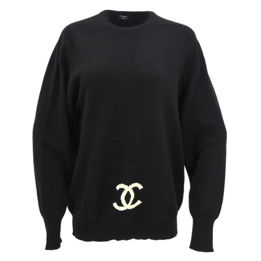 Chanel CC Logo Sweater Black