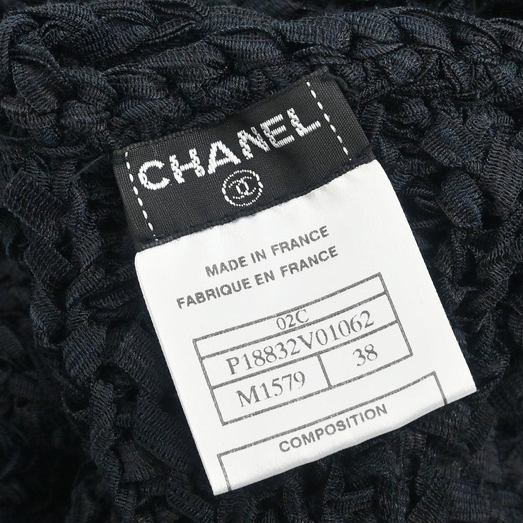 Chanel 2002 Cardigan Black #38