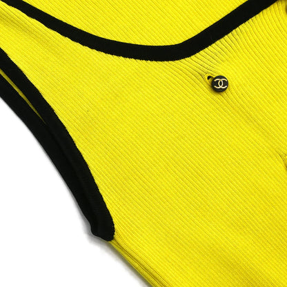 Chanel 1995 Sleeveless Top Yellow #38