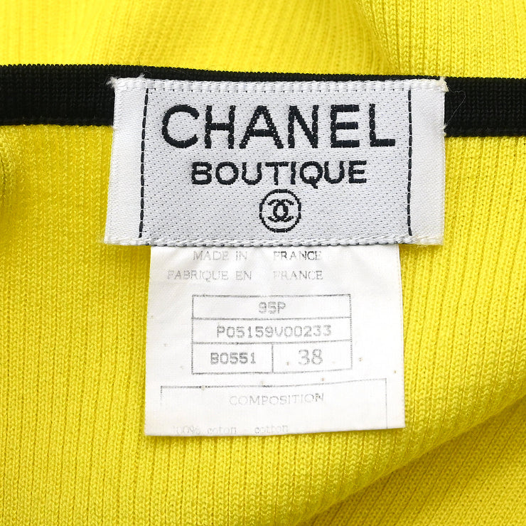 Chanel 1995 Sleeveless Top Yellow #38