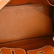 Hermes Cognac Epsom Birkin 35 Handbag