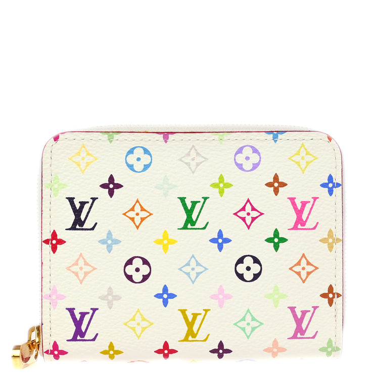 Louis Vuitton 2009 White Multicolor Zippy Wallet M93741