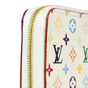 Louis Vuitton 2009 White Multicolor Zippy Wallet M93741