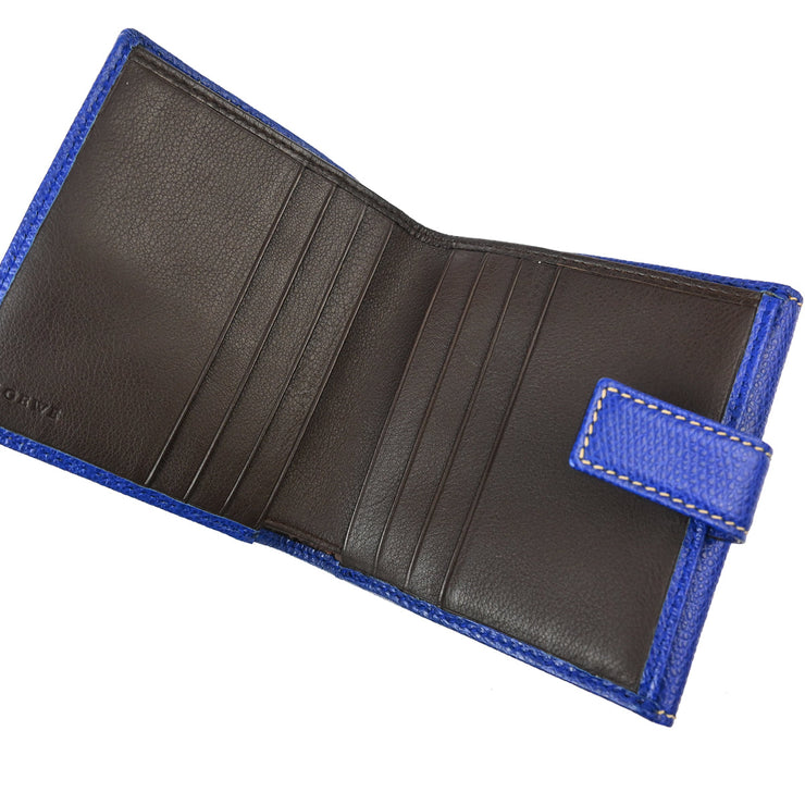 Loewe Blue Leather Bifold Wallet