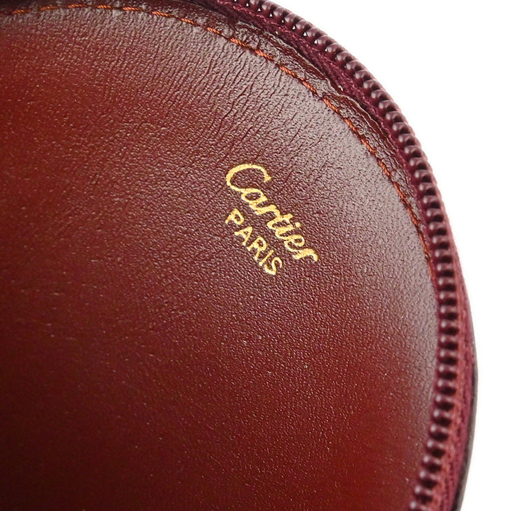 Cartier Bordeaux Must de Cartier Coin Purse Wallet