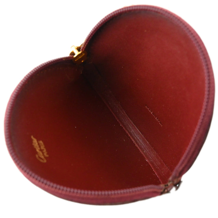 Cartier Bordeaux Must de Cartier Coin Purse Wallet