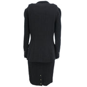 Chanel 1995 Setup Suit Jacket Skirt Black #42