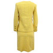 Chanel 1998 Setup Suit Jacket Skirt Yellow #36