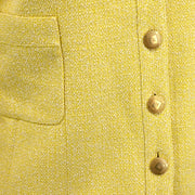 Chanel 1998 Setup Suit Jacket Skirt Yellow #36