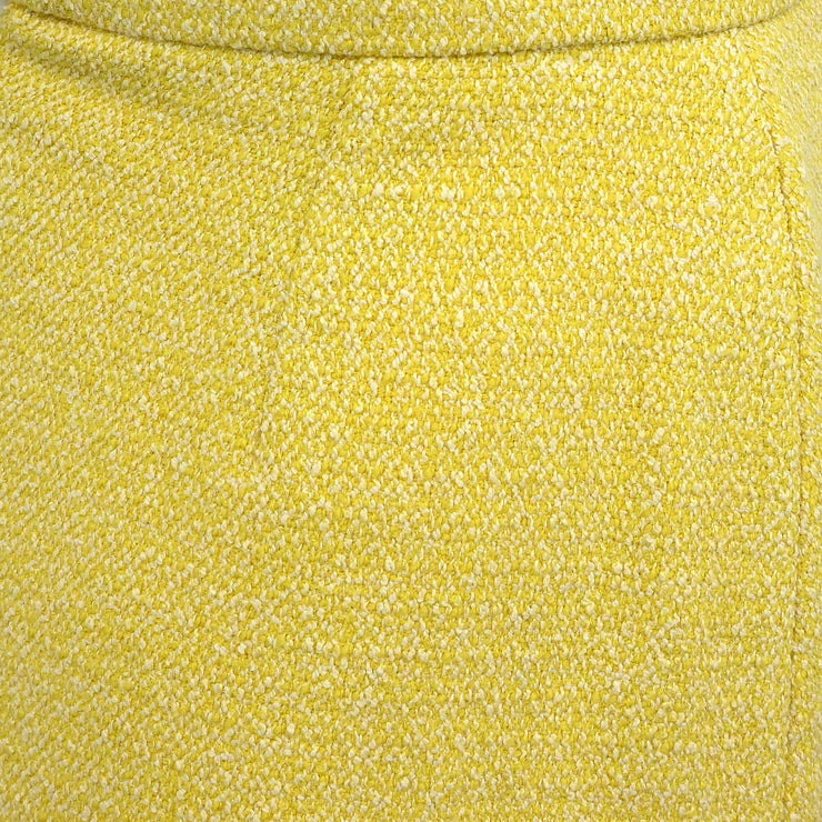 Chanel 1998 Setup Suit Jacket Skirt Yellow #36