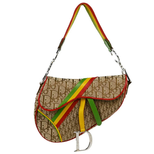 Christian Dior 2004 Rasta Trotter Saddle Handbag