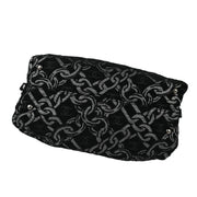 Chanel 2005-2006 Black Cotton Jacquard Bowling Bag