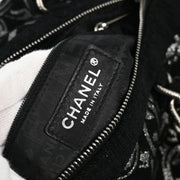 Chanel 2005-2006 Black Cotton Jacquard Bowling Bag