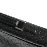 Gucci Black Guccissima Briefcase