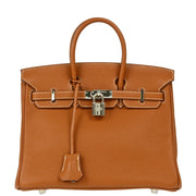 Hermes Gold Togo Birkin 25 Handbag