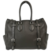 Hermes 2009 Graphite Taurillon Clemence Pursangle 35 Handbag