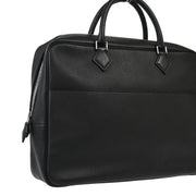 Hermes Black Fjord Plume Doc Briefcase Handbag