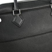 Hermes Black Fjord Plume Doc Briefcase Handbag