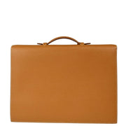 Hermes Gold Courchevel Sac a Depeches 41 Briefcase