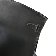 Hermes 1993 Black Box Calf Kelly Sport GM Shoulder Bag