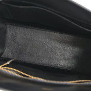 Hermes 1993 Black Box Calf Kelly Sport GM Shoulder Bag