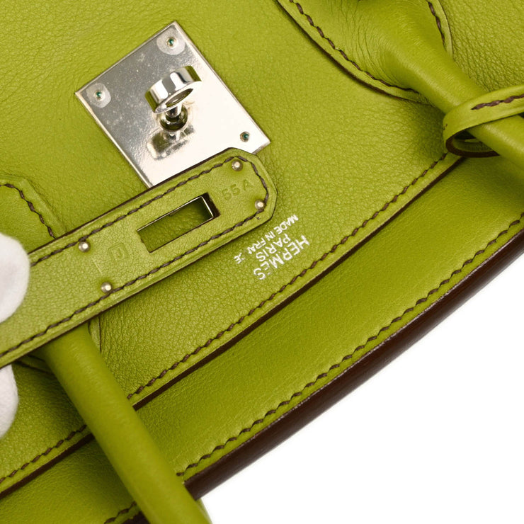 Hermes 2006 Anis Green Swift Birkin 30 Handbag