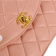 Chanel 1991-1994 Pink Lambskin Camera Bag Mini