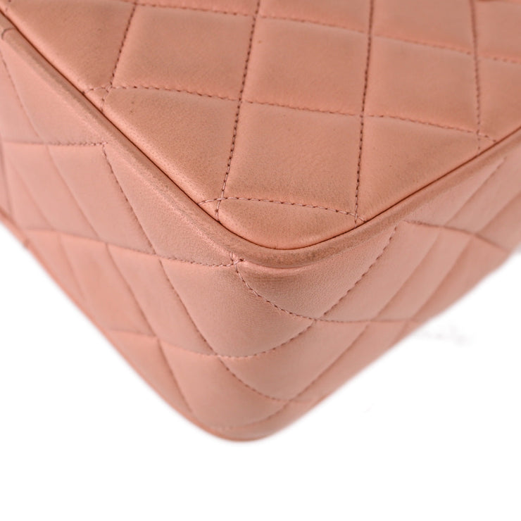 Chanel 1991-1994 Pink Lambskin Camera Bag Mini