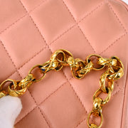 Chanel 1991-1994 Pink Lambskin Camera Bag Mini